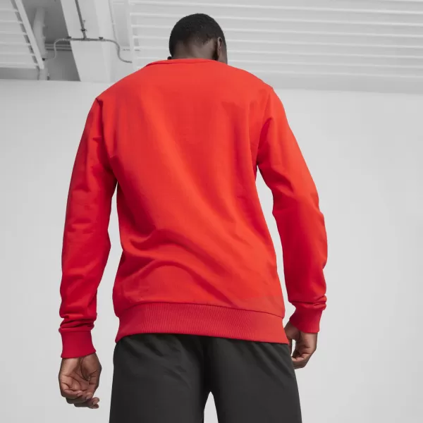  Muška dukserica PUMA TEAMGOAL CASUALS CREW NECK S 658592_01 PUMA CRVENA/PUMA BIJELA 