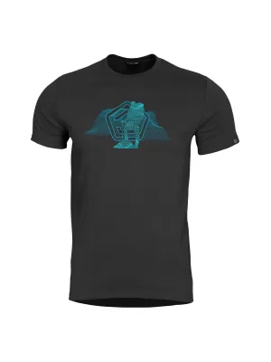 majica PENTAGON WIREFRAME T-SHIRT K09056 CRNA