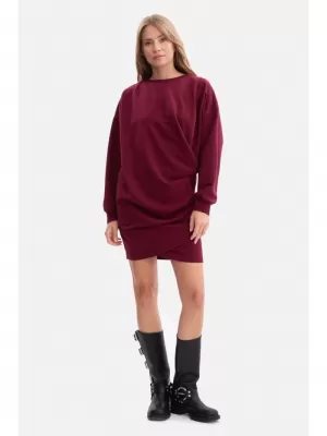 Haljina BEWEAR B298 TAMNOCRVENA
