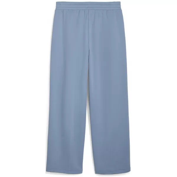  Dame PUMA ESS NATURE 2 0 COMFORT LOGO STRAIGHT PANTS FL OP 68808134 HLADNO PLAVA 