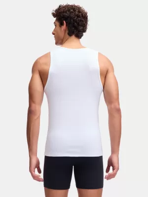 Muška majica bez rukava UNDER ARMOUR M UA PERF COTTON TANK-2PK 6007622-100 BIJELA