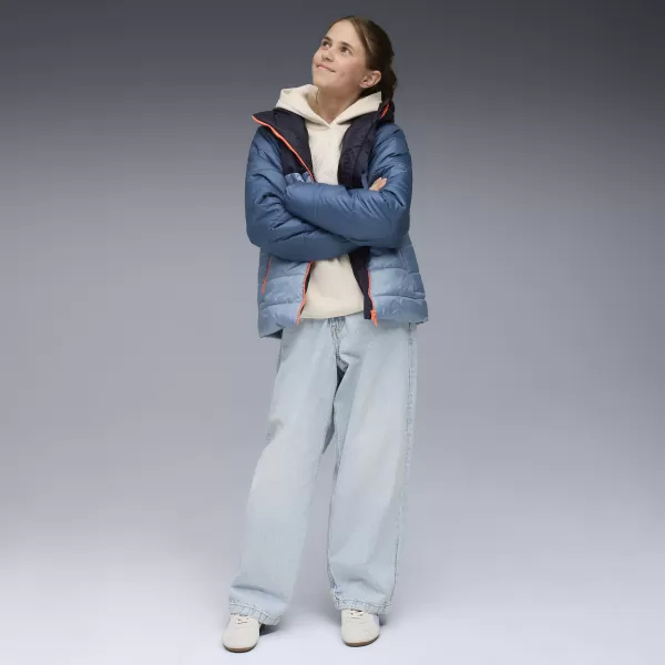  Jakna PUMA ESS HOODED PADDED JACKET 68522634 HLADNO PLAVA 