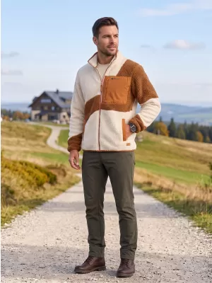 Muška majica od flisa ALTISPORT GANAN BEŽ