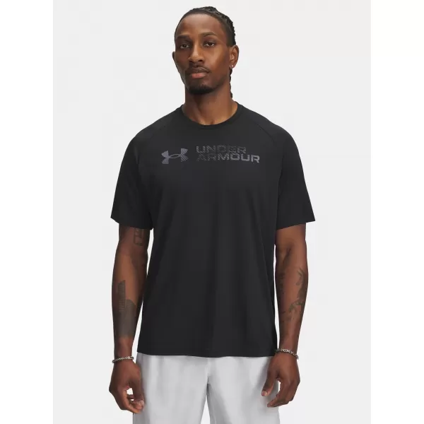  Muška majica kratkih rukava UNDER ARMOUR UA TECH REFLECTIVE SS 6005116-001 CRNA 