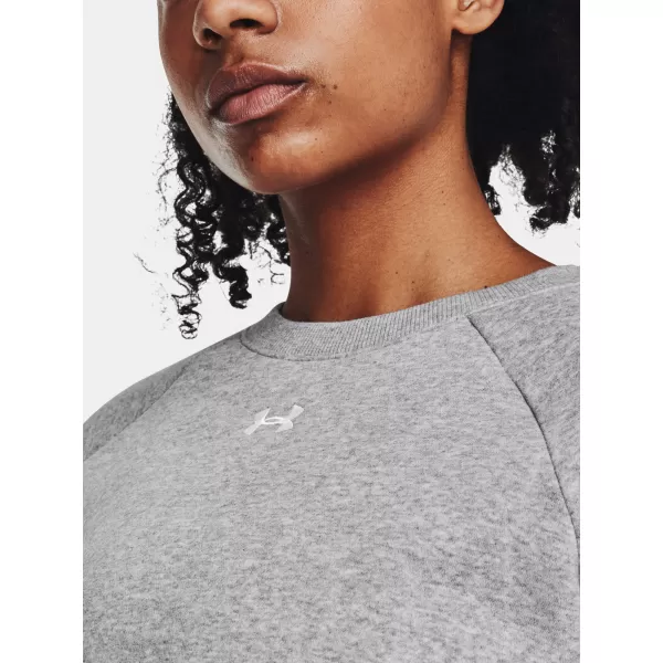  Ženski sweatshirt UNDER ARMOUR UA RIVAL FLEECE CREW 1379508-012 SIVA 