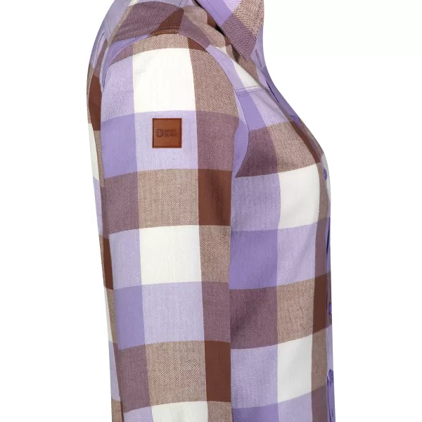  Ženska flanelna košulja NORDBLANC HALCYON NBSSL8244 LJUBIČASTA 