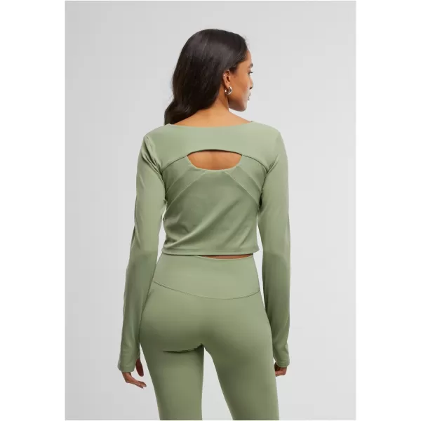  Ženska majica kratkih rukava URBAN CLASSICS TB7807 MATCHA ZELENA 