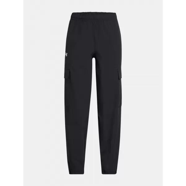  Sportske hlače za djevojčice UNDER ARMOUR UA RIVAL WOVEN CARGO PANTS 1386527-001 CRNA 
