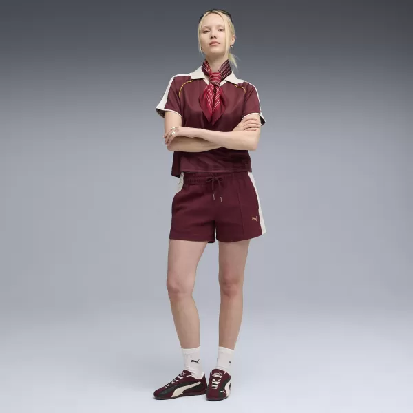  Ženske kratke hlače PUMA T7 PINTUCK SHORTS 4' 63213996 RUBIN SVJETLUCANJE 