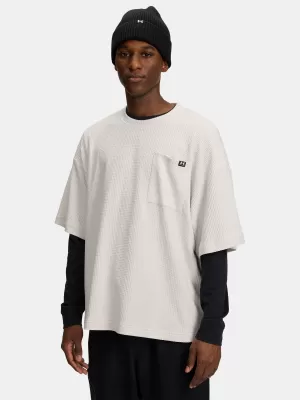 Muška majica kratkih rukava UNDER ARMOUR UA RIVAL WAFFLE CREW 1383106-110 BIJELA
