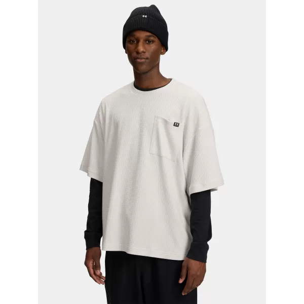  Muška majica kratkih rukava UNDER ARMOUR UA RIVAL WAFFLE CREW 1383106-110 BIJELA 