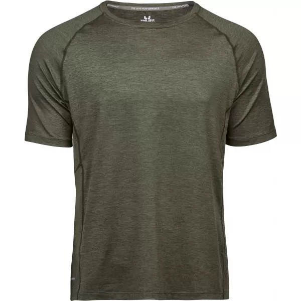  Muška majica kratkih rukava TEE JAYS | TJ 7020 MASLINOV MELANGE 