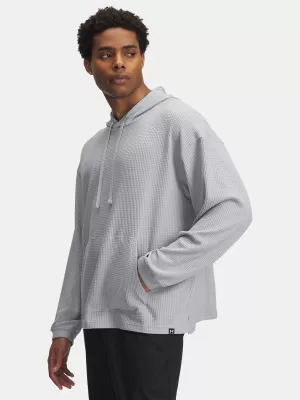 Muški sweatshirt UNDER ARMOUR UA RIVAL WAFFLE HOODIE 1383108-011 SIVA