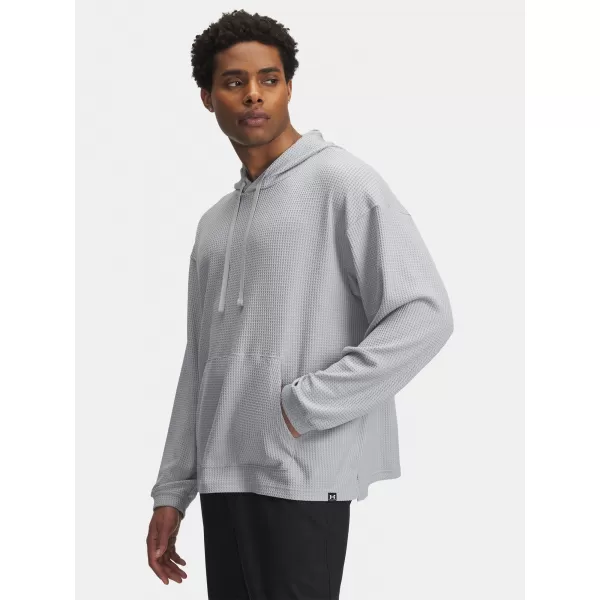  Muški sweatshirt UNDER ARMOUR UA RIVAL WAFFLE HOODIE 1383108-011 SIVA 