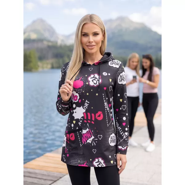  Ženska majica ALTISPORT GITA CRNI 