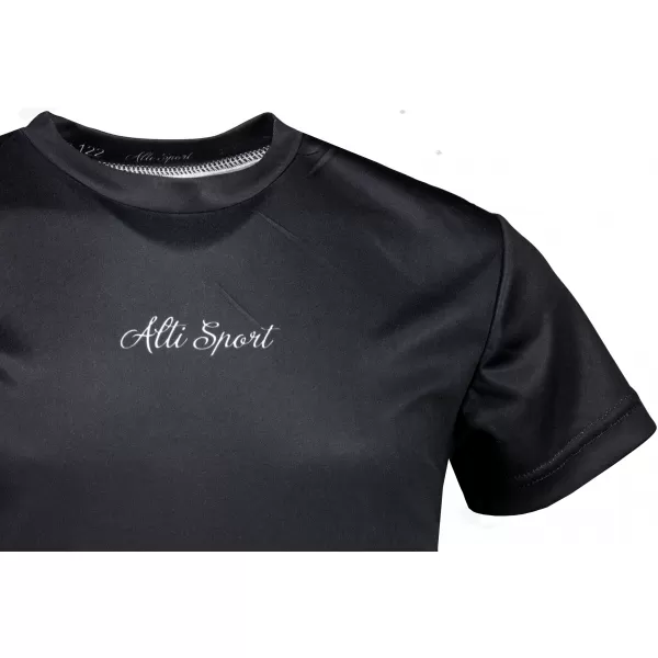  Dječja premium funkcionalna majica ALTISPORT VOJ/ALK075TR01 CRNA 