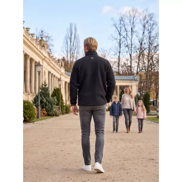  Muška majica od flisa ALTISPORT OMAL CRNA 