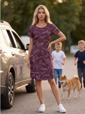 Ženska produžena premium majica ALTISPORT VOJ/ALW084SAT02 RUDAČA