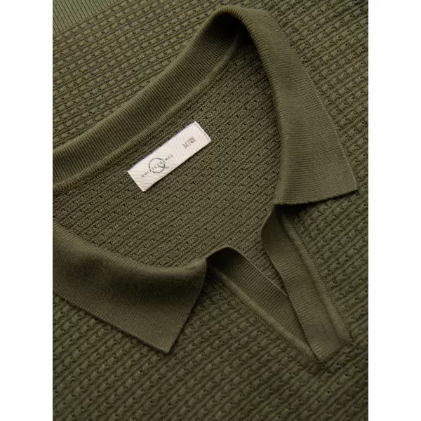 Muški majica OMBRE OM-POSS-0157 MASLINA 