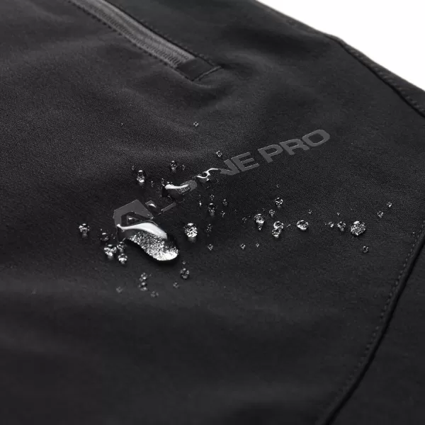 Muške softshell hlače ALPINE PRO HURF 2 CRNI 