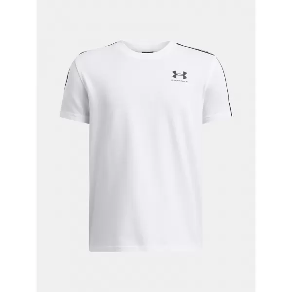  Majica za dječake UNDER ARMOUR UA B ICON TAPED SS 6001583-100 BIJELA 