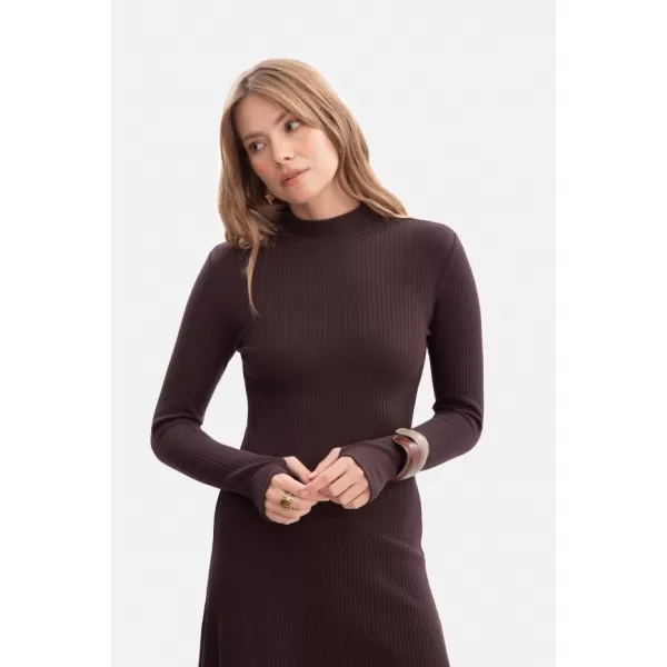  Haljina BEWEAR B299 TAMNA ČOKOLADA 