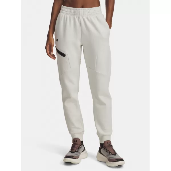  Ženske trenirke UNDER ARMOUR UNSTOPPABLE FLC JOGGER 1379846-110 BIJELA 