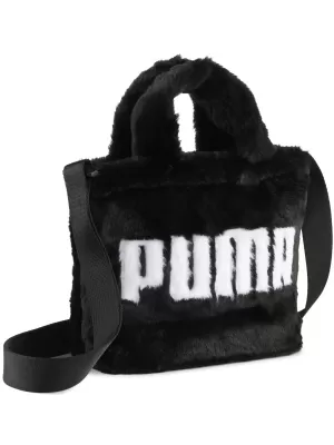 Ženska torba PUMA UP FAUX FUR MINI SHOPPER BAG 09171301 PUMA CRNA