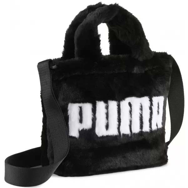  Ženska torba PUMA UP FAUX FUR MINI SHOPPER BAG 09171301 PUMA CRNA 