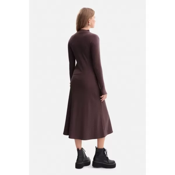  Haljina BEWEAR B299 TAMNA ČOKOLADA 