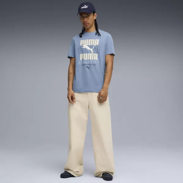  Košulja PUMA GRAPHIC STACKED GRAPHIC TEE 68803834 HLADNO PLAVA 