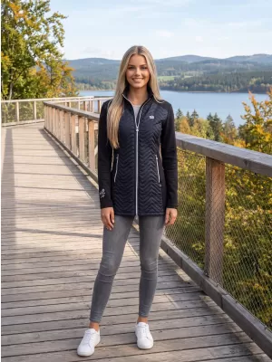 Ženska hibridna jakna ALTISPORT GALA CRNA