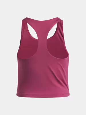 Majica bez rukava za djevojku UNDER ARMOUR UA MOTION BRANDED TANK 6006029-659 CRVENA