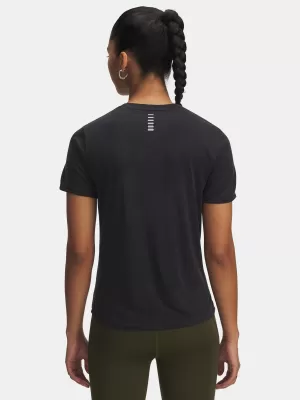 Ženska majica kratkih rukava UNDER ARMOUR UA LAUNCH JACQUARD SS 6005096-004 CRNA