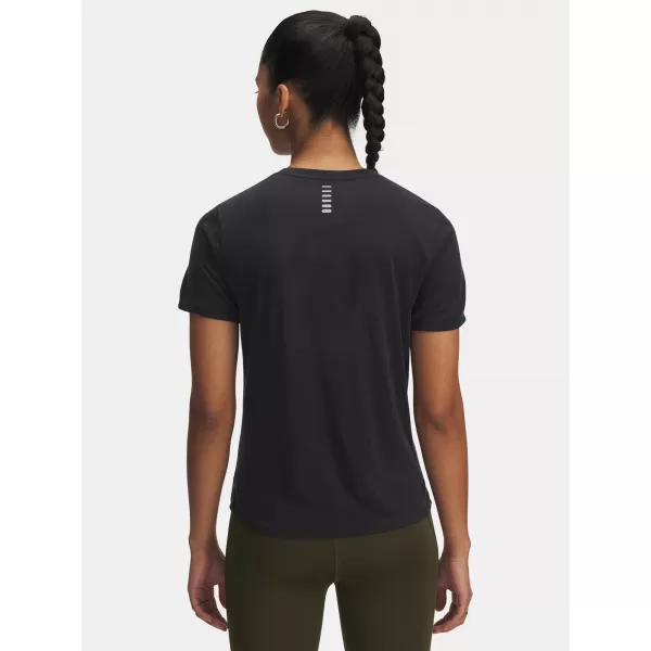  Ženska majica kratkih rukava UNDER ARMOUR UA LAUNCH JACQUARD SS 6005096-004 CRNA 