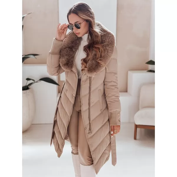  Ženska jakna DSTREET TY5077 KARAMELA 