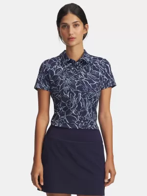 Ženska majica kratkih rukava UNDER ARMOUR UA PLAYOFF 3.0 PRINTED POLO 1387148-411 PLAVA