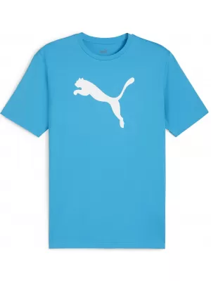 Muški dres PUMA TEAMRISE LOGO JERSEY COTTON 658705_02 SPEED BLUE/ BRZINA PLAVA/PUMA BIJELA