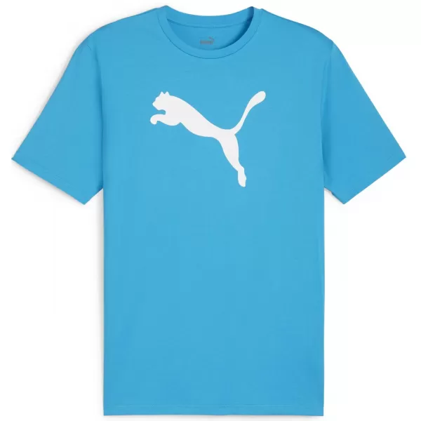  Muški dres PUMA TEAMRISE LOGO JERSEY COTTON 658705_02 SPEED BLUE/ BRZINA PLAVA/PUMA BIJELA 