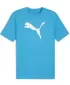 Muški dres PUMA TEAMRISE LOGO JERSEY COTTON 658705_02 SPEED BLUE/ BRZINA PLAVA/PUMA BIJELA