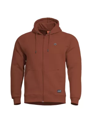 Majica PENTAGON PHAETON HOOD ZIP SWEATER K09021 KESTENJASTO CRVENA
