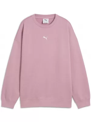 Ženski sweatshirt PUMA ESS OVERSIZED CREW FL 68540065 STALOŽENO RUŽIČASTO