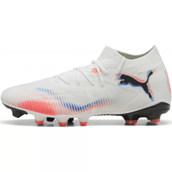  Muške cipele PUMA FUTURE 8 MATCH FG/AG 10859301 WHITE/ BIJELA/PUMA CRNO/BLISTAVO CRVENO 