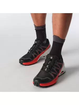 Muške cipele SALOMON SPEEDCROSS PEAK L47790100 CRNO/ASFALT/VATRENO CRVENO