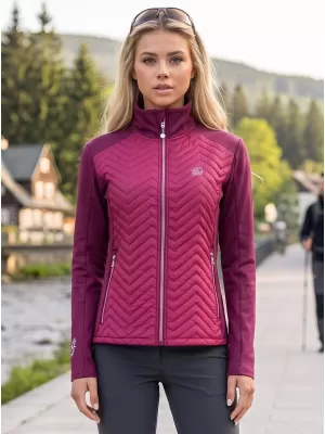 Ženska hibridna jakna ALTISPORT GAIL TAMNOCRVENA