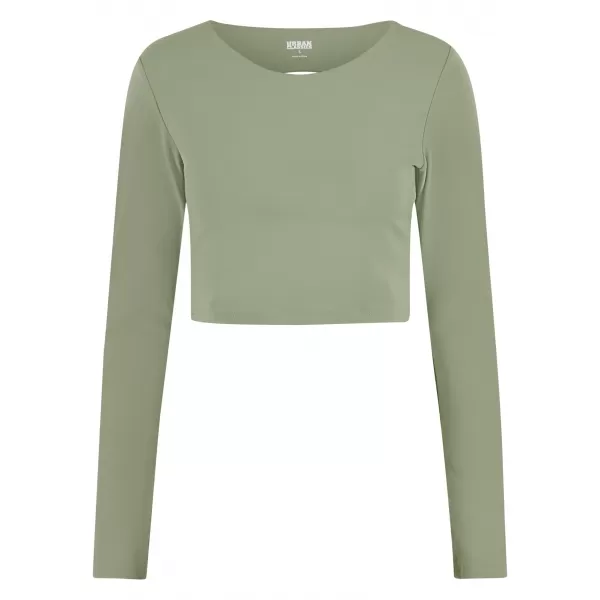  Ženska majica kratkih rukava URBAN CLASSICS TB7807 MATCHA ZELENA 