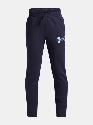 Trenirke za dječake UNDER ARMOUR UA RIVAL FLC CBLCK GRPHC JGR 6004995-403 PLAVA