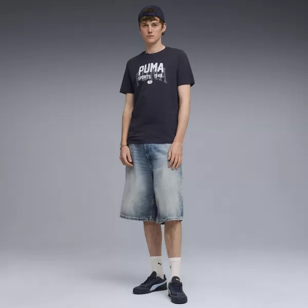  Košulja PUMA GRAPHIC VARSITY TEE 68803516 NOVA MORNARICA 