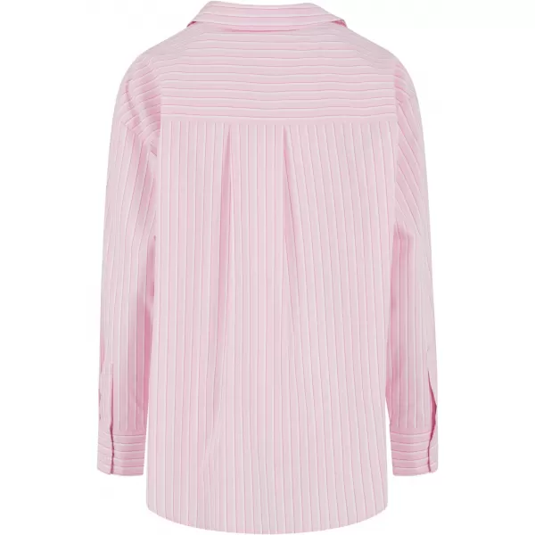  Ženska bluza URBAN CLASSICS TB7176 NJEŽNO ROZA/BIJELA 