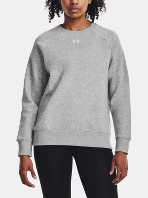 Ženski sweatshirt UNDER ARMOUR UA RIVAL FLEECE CREW 1379508-012 SIVA